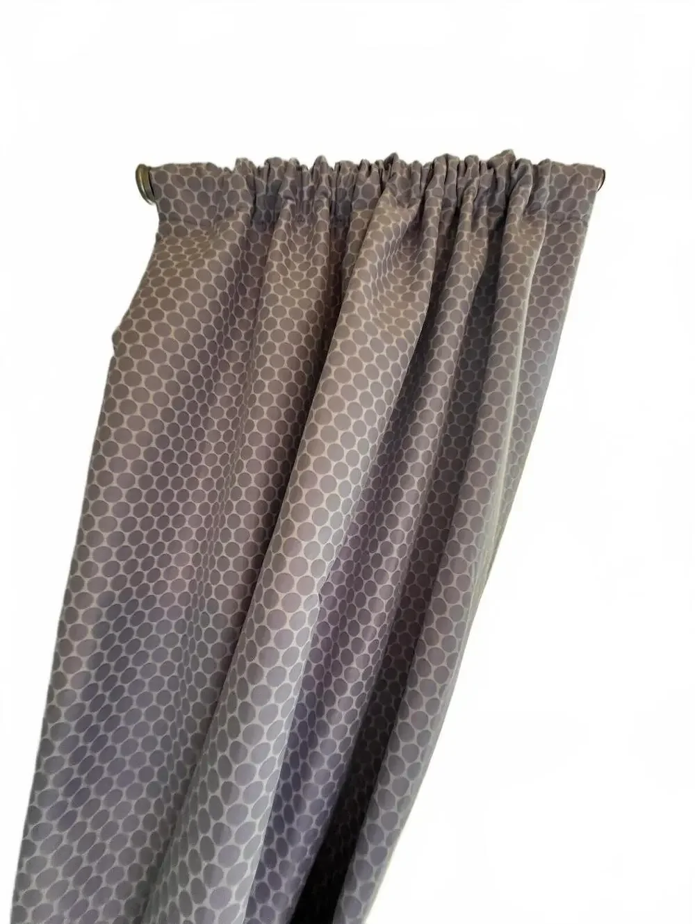 Pottery Barn Kids Purple Polka Dot Blackout Curtain Panel 44x84 Inches 100% Poly